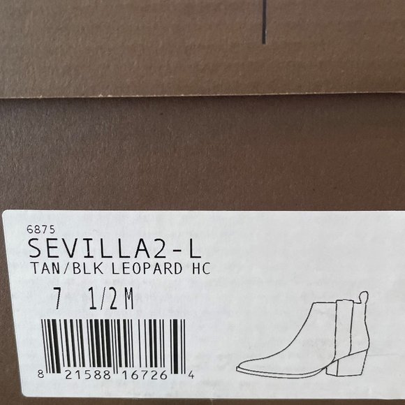 Ladies Linea Paolo Leopard Booties (7 1/2 M) - Picture 6 of 6